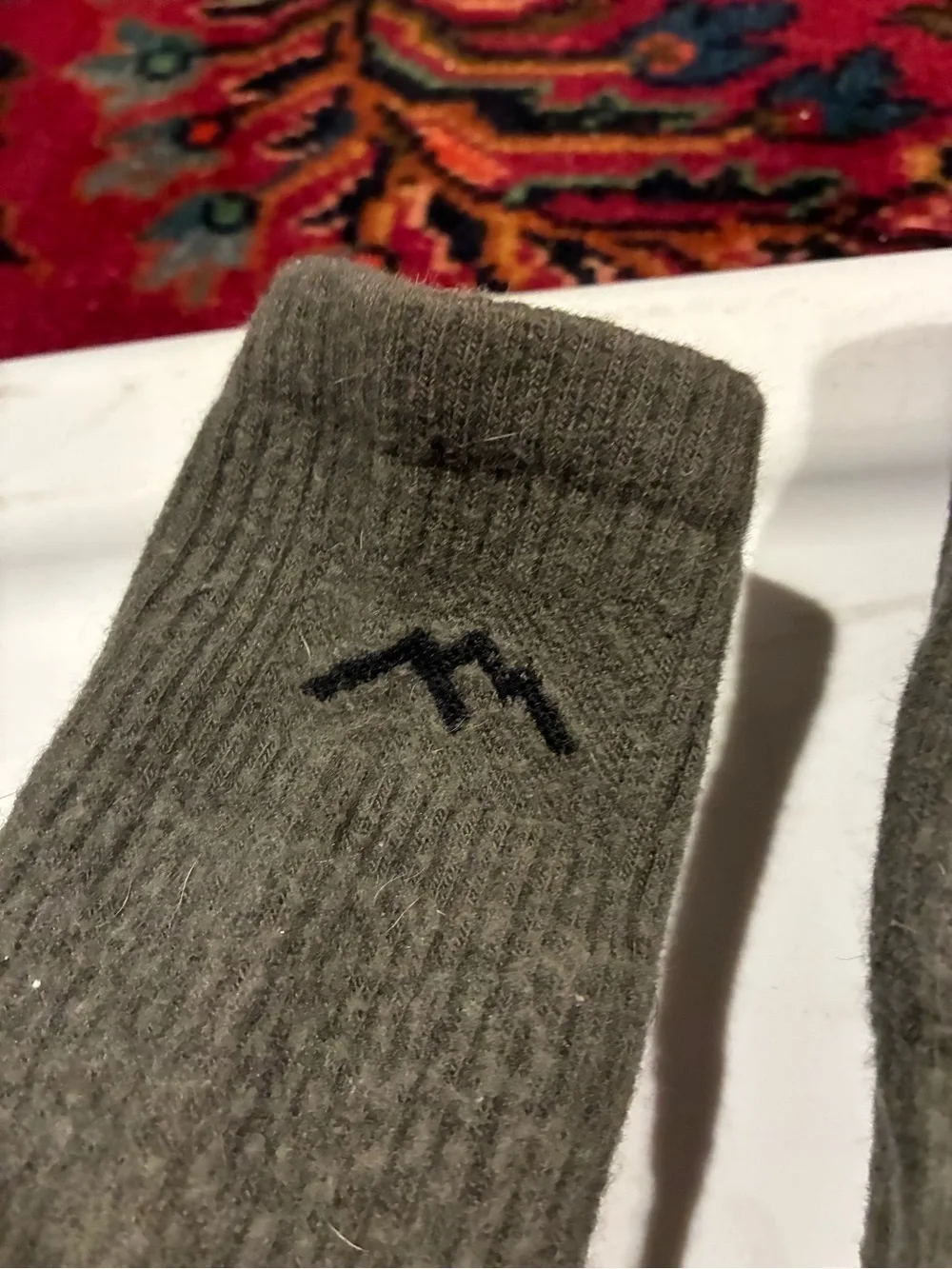 Darn Tough Military Green Crew Socks - 3 complete pairs